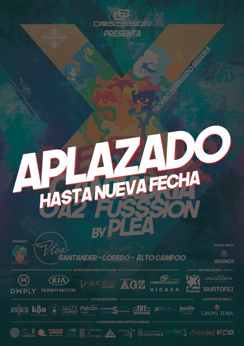 obsession_a2's tweet photo. ๐๐ป Desde la organizaciรณn de la Cantabria #OA2FuSSSion by Plea ๐๐ฟ๐น๐ damos todo nuestro apoyo a todas las medidas de contenciรณn que estรกn tomando las diferentes administraciones con tal de contener las infecciones por Coronavirus. https://t.co/x2baptHmjU