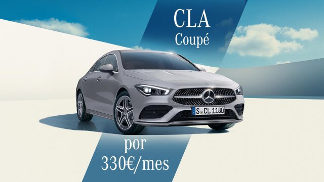 grupojadisa's tweet photo. Quieres este @MBenzEspana #CLA #Coupé⁉️
Ven a nuestro concesionario y llévatelo 🔑 con el sistema #MBUX y #RentingComplete desde 330€/mes.*
Más Info.* 🔗 https://t.co/NZY0NBbaa9 https://t.co/nysRAzOloL