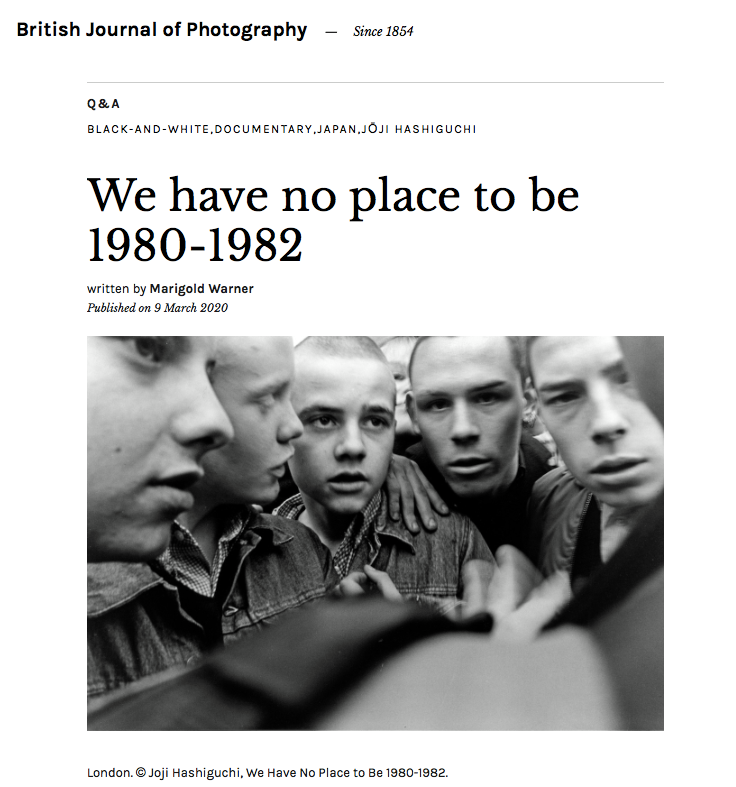 sessionpress's tweet image. Joji Hashiguchi's interview @1854 橋口譲二さんの写真集の刊行を記念し、British Journal of Photogaphyにてインタビューが掲載されました。

bjp-online.com/2020/03/joji-h…