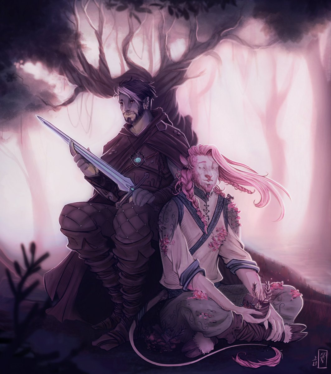 enodraws's tweet photo. "Casual Commune" with the wildbros...*thinks of last episode*  
#criticalrolefanart #criticalrole https://t.co/PKrkeL79Ac