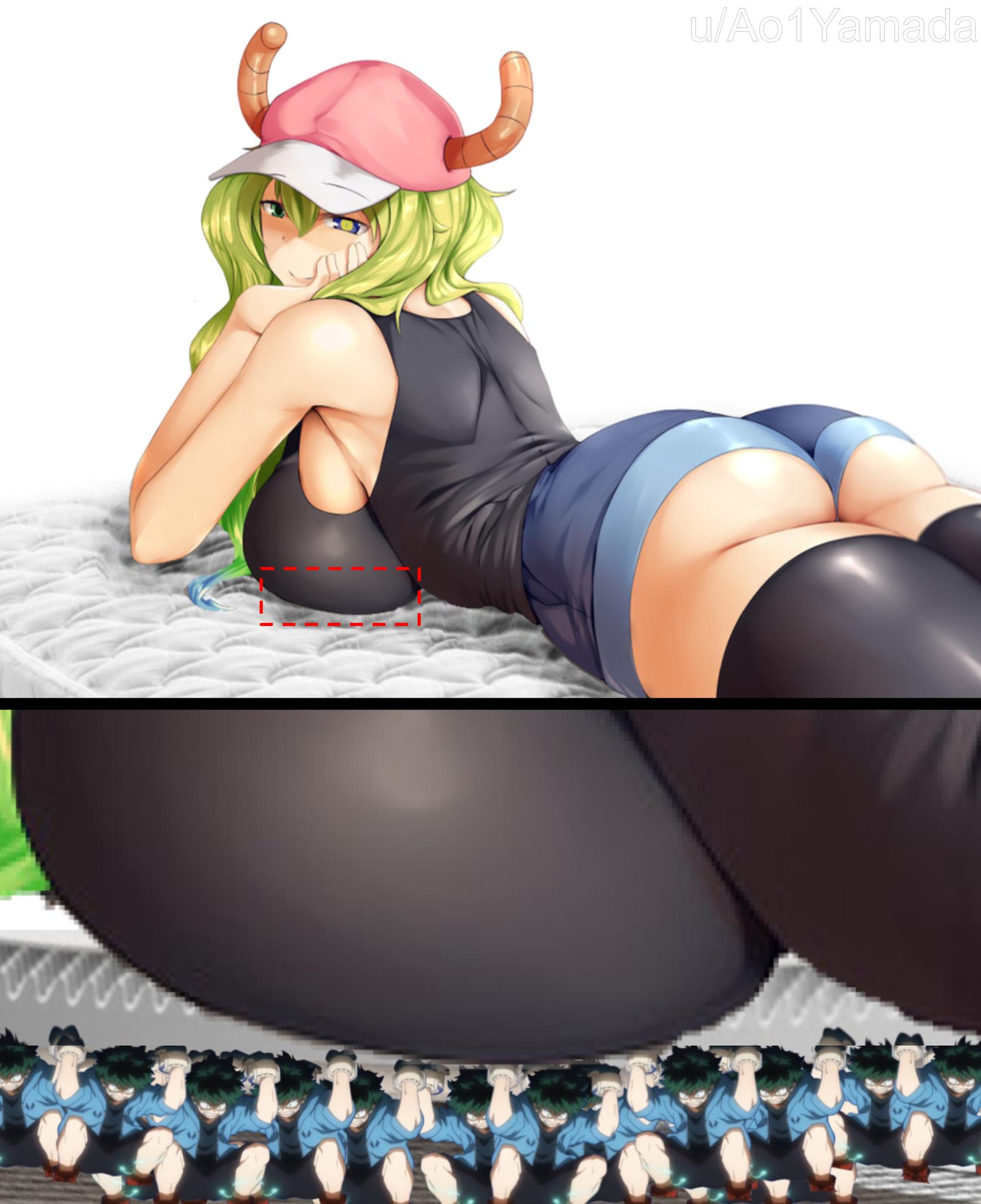 Дракон горничная Кобаяши Кетцалькоатль ass