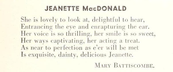 MissMacDonalds's tweet photo. A poem from a 1938 issue of Picture Play sums up our feelings about Jeanette exactly! https://t.co/s8qWuLP4Hh