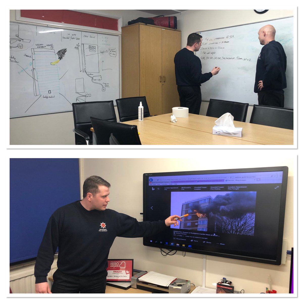 Crew Commamder Pete McNiff covering principles of Incident Command with Red watch crew members <a href="/borehamwoodfire/">Borehamwood Fire</a> tonight. Scenarios engage crews with conversation and thought. 

@HWH_CFS <a href="/niff14019/">PeteMcNiff</a>
  @danno5764
  <a href="/hertsFRScontrol/">Herts Fire Control</a>  <a href="/davethomas0404/">david thomas</a>  
@GC_Bristow