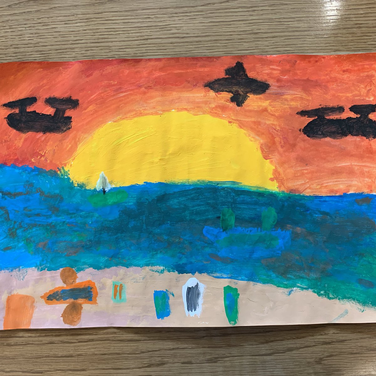 mrspannellart's tweet image. I love the painterly, almost impressionist style of this 3rd grade painting. #youaretheartist #generatingideas #guidingyourownwork #initiativeandselfdirection #producingartcreatively #studentengagement #teachingforartisticbehavior #engageandpersist #elementaryoats #ilovemyjob