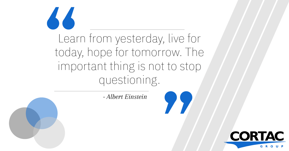 CORTACGroup's tweet photo. Never stop learning, never stop questioning. #Possibilities are endless when you keep an open mind!

What did you learn today? Let us know in the comments!

#WednesdayWisdom #CORTACGroup #Einstein #Learn https://t.co/ZJ1UdP1E1O