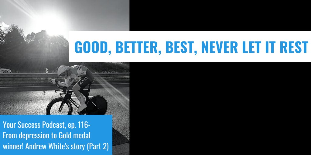 GOOD, BETTER, BEST, NEVER LET IT REST⁠
⁠
In Part 2 of our latest Your Success Podcast episode, Angelos Sanders interviews Invictus Gold medal winner Andrew White. ⁠

Listen &amp; Subscribe NOW: 
bit.ly/2KMjqsG

#YourSuccess #InvictusGames #personaldevelopment  #podcast