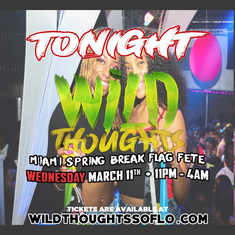 FAUCSA's tweet photo. TONIGHT❗️
#WildThoughts
🇯🇲🇭🇹🇹🇹🇻🇮🇱🇨🇧🇧🇧🇸🇩🇲🇦🇬🇰🇳🇻🇨🇵🇷🇳🇬🇬🇾🇩🇴🇨🇺🇦🇮🇻🇬🇧🇿🇹🇨
Miami Spring Break Flag Fete

@ The Batting Cage [1704 NW 7th Ave Miami] 🍾
$5 Rum Punch All Night 🍹 || Music By @IAmDJGryo x @Djigg_ x @DJ_Redwood x More
•
Get Your Tickets NOW 📲
https://t.co/blwPD9VRrr https://t.co/6ckx96H52w
