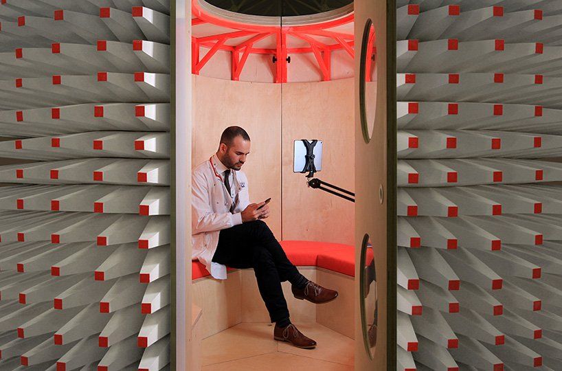 designboom's tweet image. wmb studio designs a sculptural and mobile feedback pod for hospital in liverpool
designboom.com/architecture/w…