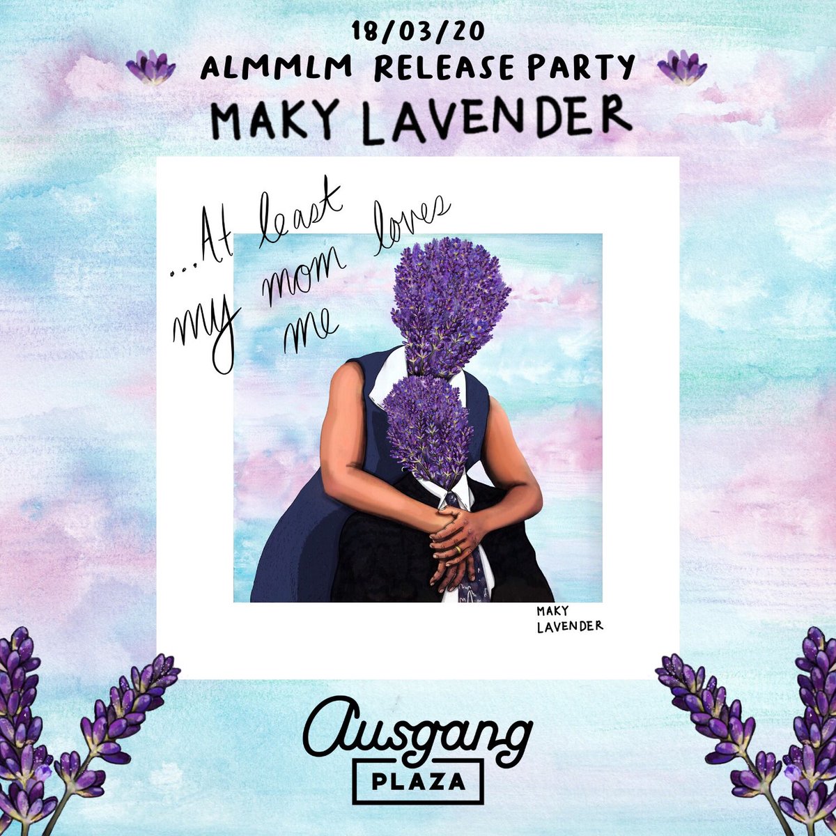 GhostClubRecs's tweet photo. On March 18th, at Ausgang plaza, we’ll be celebrating @makylavender’s new album with @KFTUMUSIC @jeantaloneast @SpengSquire and more special guests! 💜 tickets in bio 💜 https://t.co/6CTsqz6Rn2