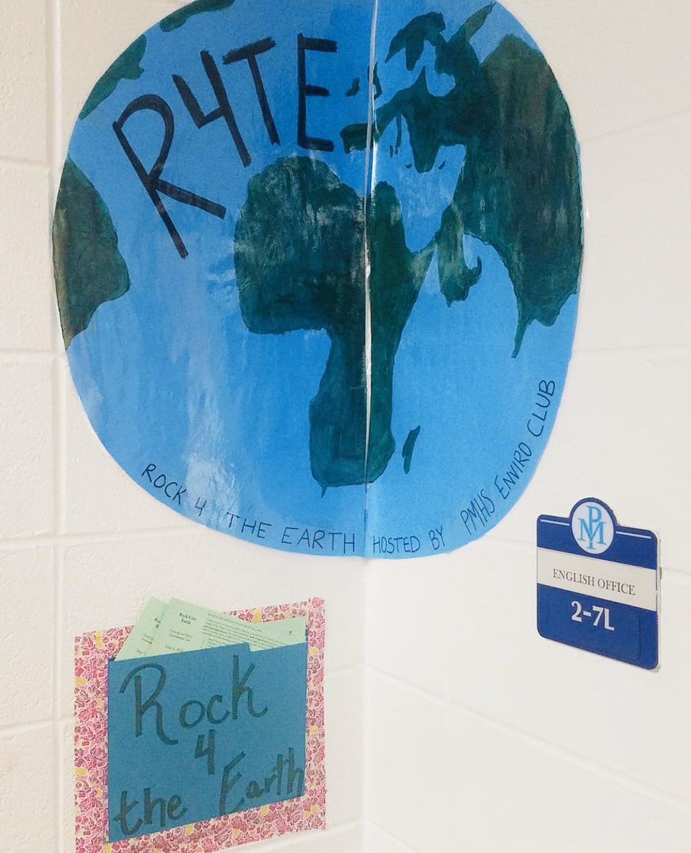 Pick up your application for Rock for the Earth now!

If you're wondering where they are, then thank the perfect composition of this photo which 1) displays plenty of R4TE regalia and 2) captures the room number (and name)! #r4te