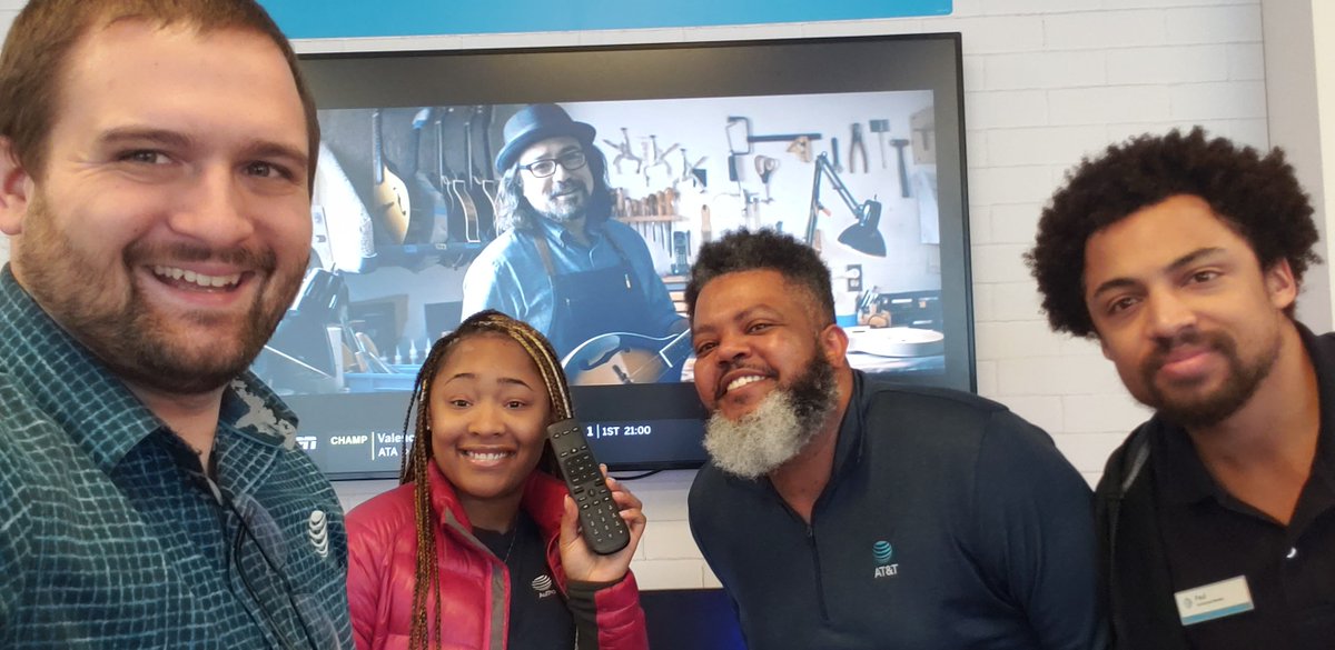 Store visits this week have been a blast!! We are LOVING AT&amp;T TV! #GSCUNITEDFORCE #ATTTV