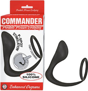 Nasstoys's tweet photo. COMMANDER PROSTATE PLEASER COCKRING- BLACK - Item #2944 https://t.co/y0OeECekgS