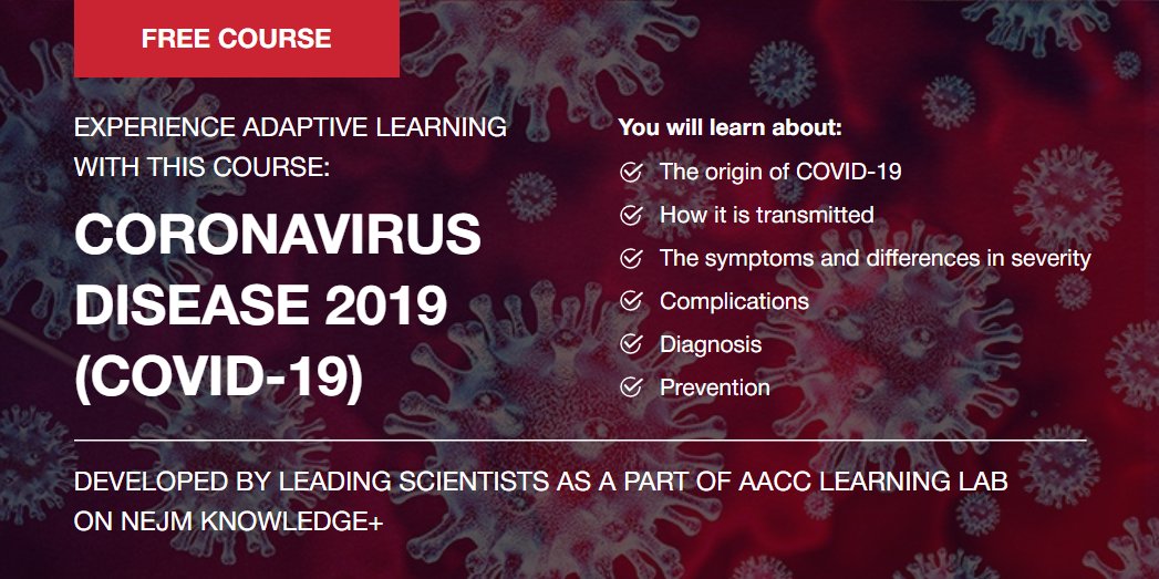 Area9Group's tweet photo. A brilliant team of experts in laboratory medicine has - in record time - developed a course for #laboratorystaff on #coronavirus and COVID-19.
Sign-up here: https://t.co/jqYTgFnr6B https://t.co/fMKlM1uhFI