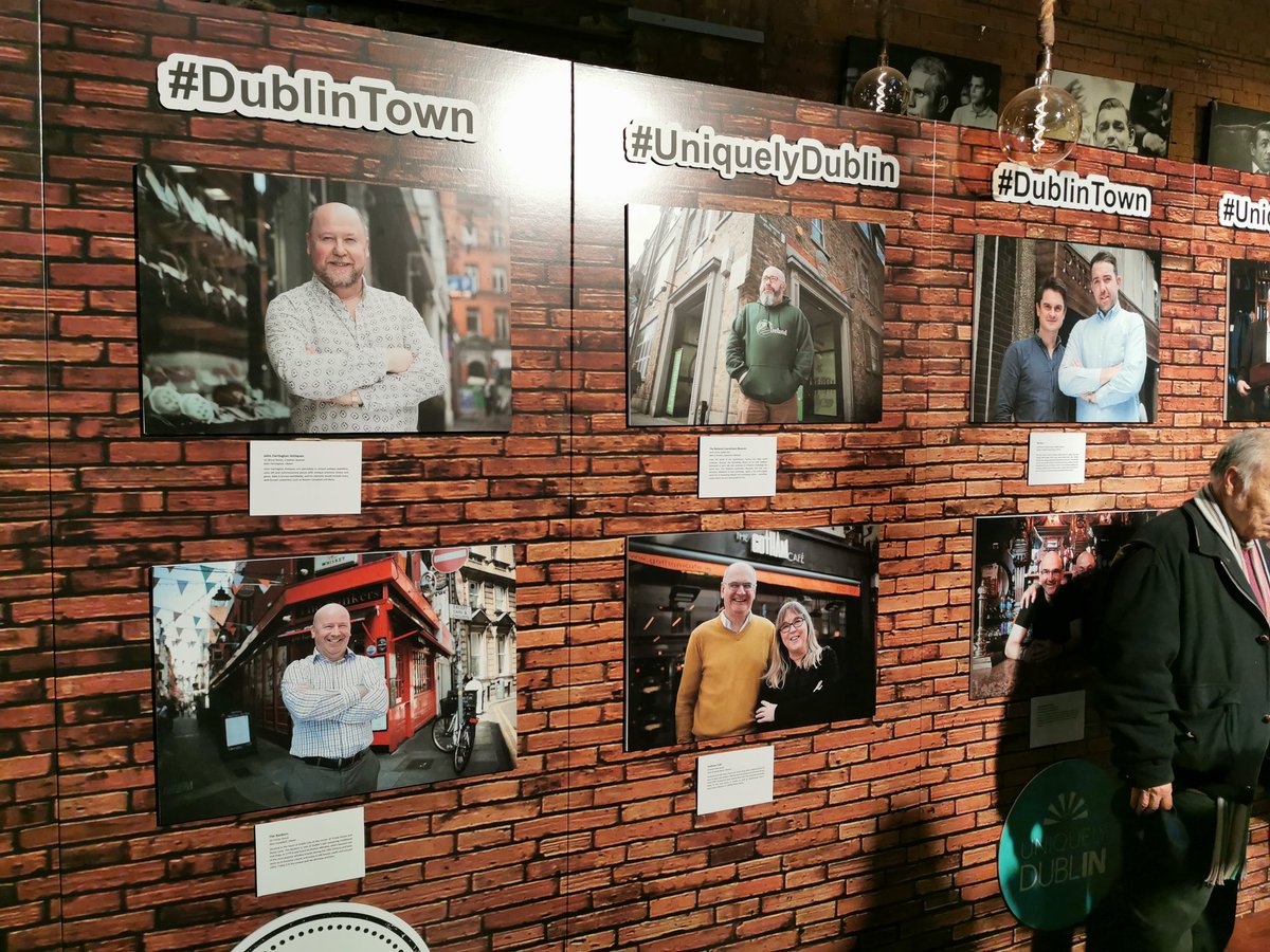 samsante's tweet photo. The people behind the #UniquelyDublin businesses and their stories photo exhibition @DublinTown @marketbardublin #dublintown https://t.co/XZdNX5ktZt