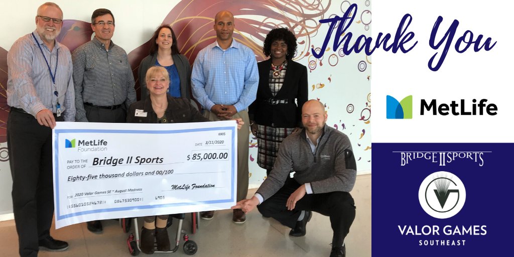 Thank you <a href="/MetLife/">MetLife</a> for your continued commitment to #VGSE and belief in the power of  #adaptedsports for Veterans w/ disability
MetLife has been by our side the past 6 years with guidance, resources and dedicated volunteer employees