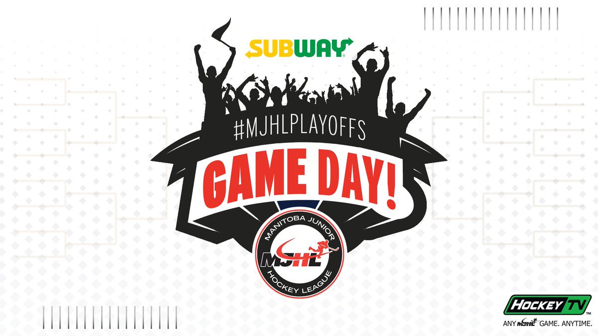mjhlhockey's tweet photo. #MJHLPlayoffs GAMEDAY brought to you by @Subway_MB
#STPvsWPB
#WAYvsSVS
π https://t.co/tpZ6sLuCvT
π± #MJHLApp by @HockeyTech
π₯ https://t.co/F2ZOCE6VC7 https://t.co/9CDtVSwO5O