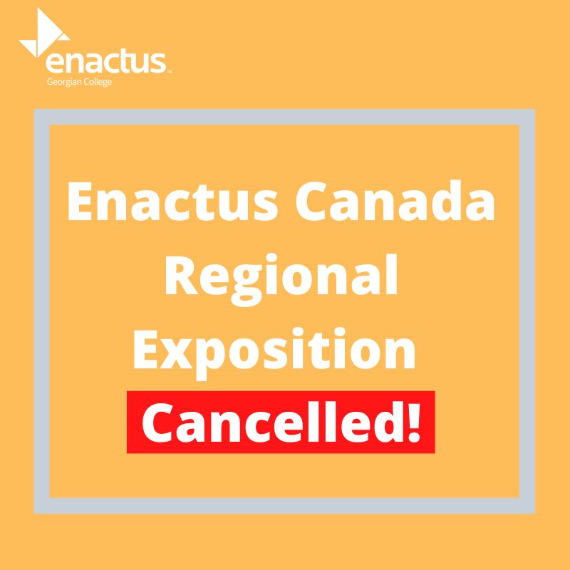 Hello, Folks!
Unfortunately, due to the rapidly evolving coronavirus situation, the Enactus Regionals Exposition has been cancelled. 
However, the competition will be online, and more information will be given in the future!
Stay tuned!