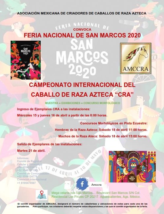 AmccraA's tweet photo. LOS PODEROSOS CABALLOS DE RAZA AZTECA (CRA).
Feria Nacional de San Marcos 2020, Aguascalientes; México.
#caballoderazaazteca #AMCCRA #FeriadeSanMarcos #Aguascalientes #caballos #Azteca #Mexico #México #criadoresdecaballos https://t.co/DDYzeiWJo4