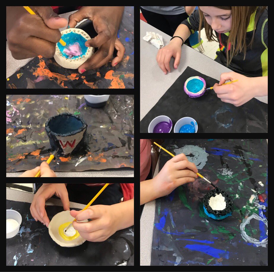 3rd grade - clay pinch pots. <a href="/HESSwathers/">Hesston Elementary</a>