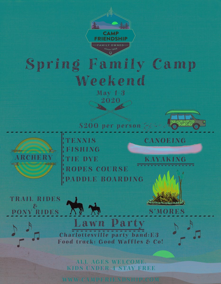 campfriendship's tweet photo. Are you jealous of the summer fun your kids have at camp? Now you can experience the same fun at our 2nd Spring Family Camp this May! We can’t wait to welcome the whole family. Sign up now for our May 1-3 weekend Family Camp! More details: https://t.co/hqX9YvqGCV https://t.co/musGS0b91C