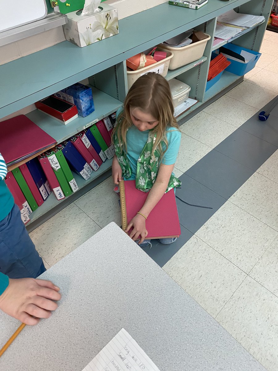 HSCuglietta's tweet photo. The Grade 3’s went on a ‘measuring’ quest in the classroom and did an amazing job! @HolySpiritOCSB https://t.co/0lD59mtUxy