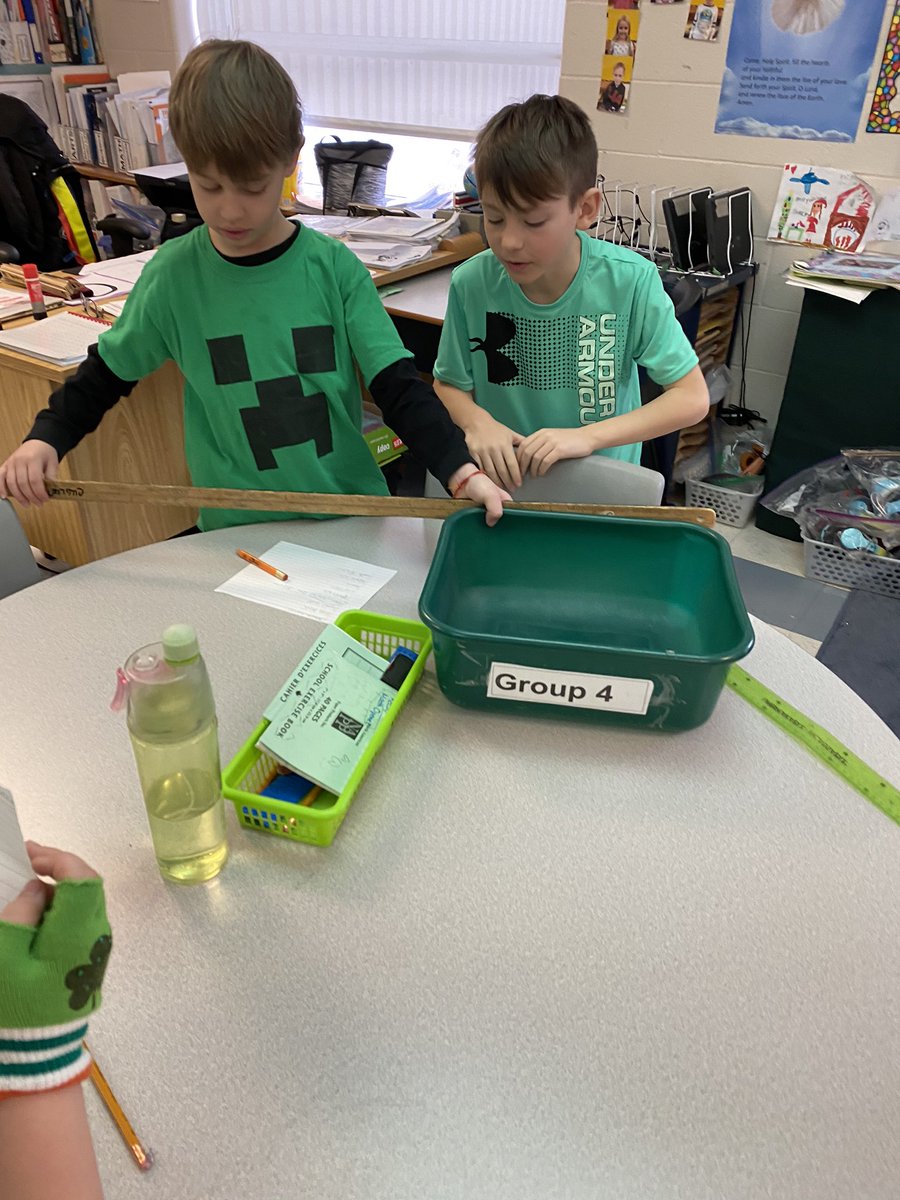 HSCuglietta's tweet photo. The Grade 3’s went on a ‘measuring’ quest in the classroom and did an amazing job! @HolySpiritOCSB https://t.co/0lD59mtUxy