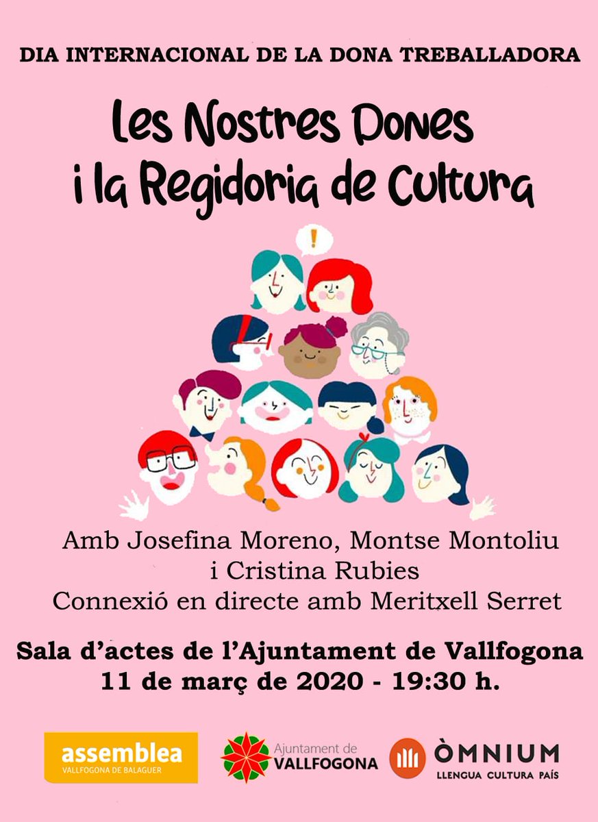 Exili2017's tweet photo. A #VallfogonadeBalaguer acte del dia internacional de la dona #8M2020 amb connexió amb la Consellera @MeritxellSerret
#sororirat #futurenlila #llibertatpresespolítiquesiexiliades https://t.co/uWtfFC1aza