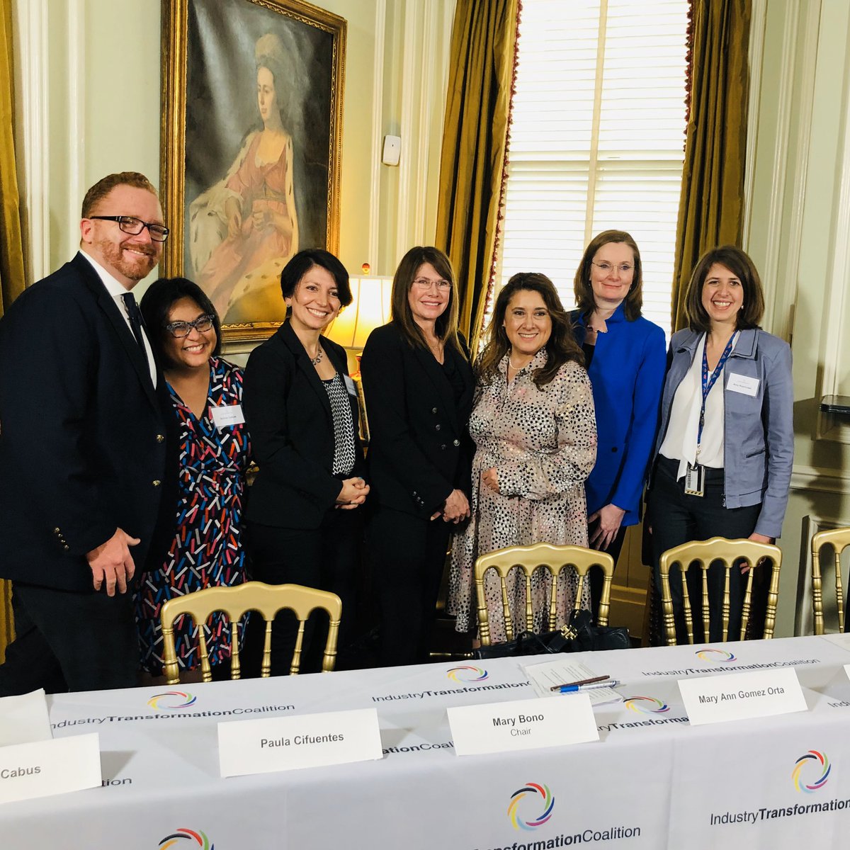 Indus_Transform's tweet image. Thank you to all the participants of the 2020 Women’s Roundtable! Grateful for the leadership of our Chair, @MaryBonoUSA. Such a impactful way to commemorate #InternationalWomenDay! #IndustryTransformation #Leadership