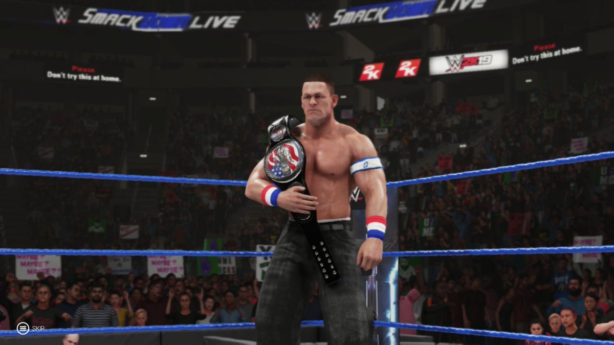 floydbanks2k26's tweet photo. The winner of the #JohnCena #USOpenChallenge #AndStill #USChampion, @JohnCena. Andrade put up a great fight, but #TheChampIsHere and the champ has another successful defense of the #UnitedStatesTitle.  #XboxOne #XboxShare  #WWE2K19 https://t.co/5LgGf7Epx3