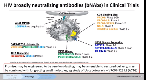 Raj Gandhi is on fire discussing new ART (abstract 157). Here are the bNAbs. #CROI2020