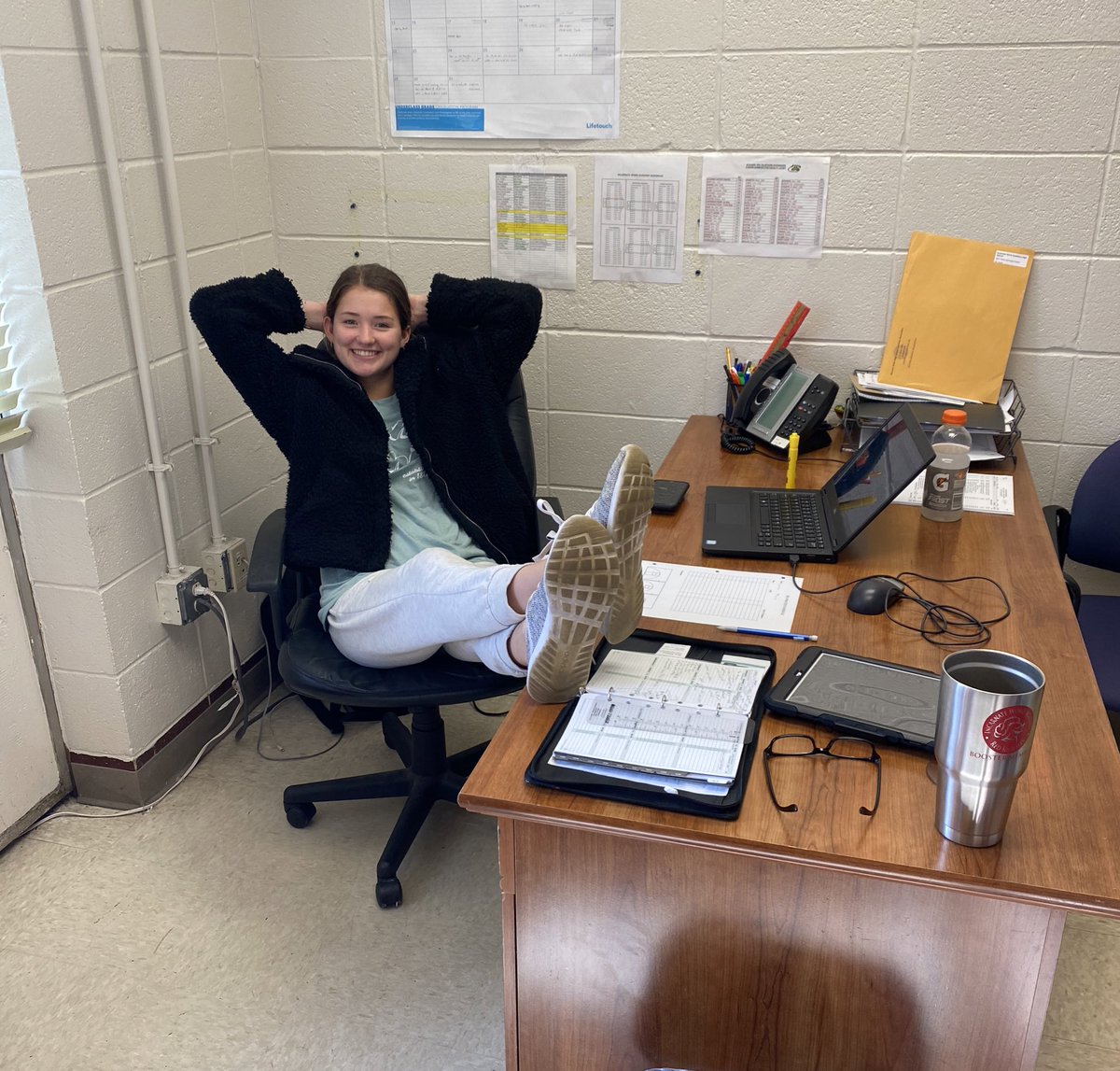 DanRolfes's tweet photo. Guess who got to come because @univofdayton closed school for 6WEEKS! Thx you coronavirous. Oh by the way I was told the students weren’t rioting it was “corona fest”. #fakenews #tuitionrefund @gracerolfes https://t.co/DIUQgrmohC