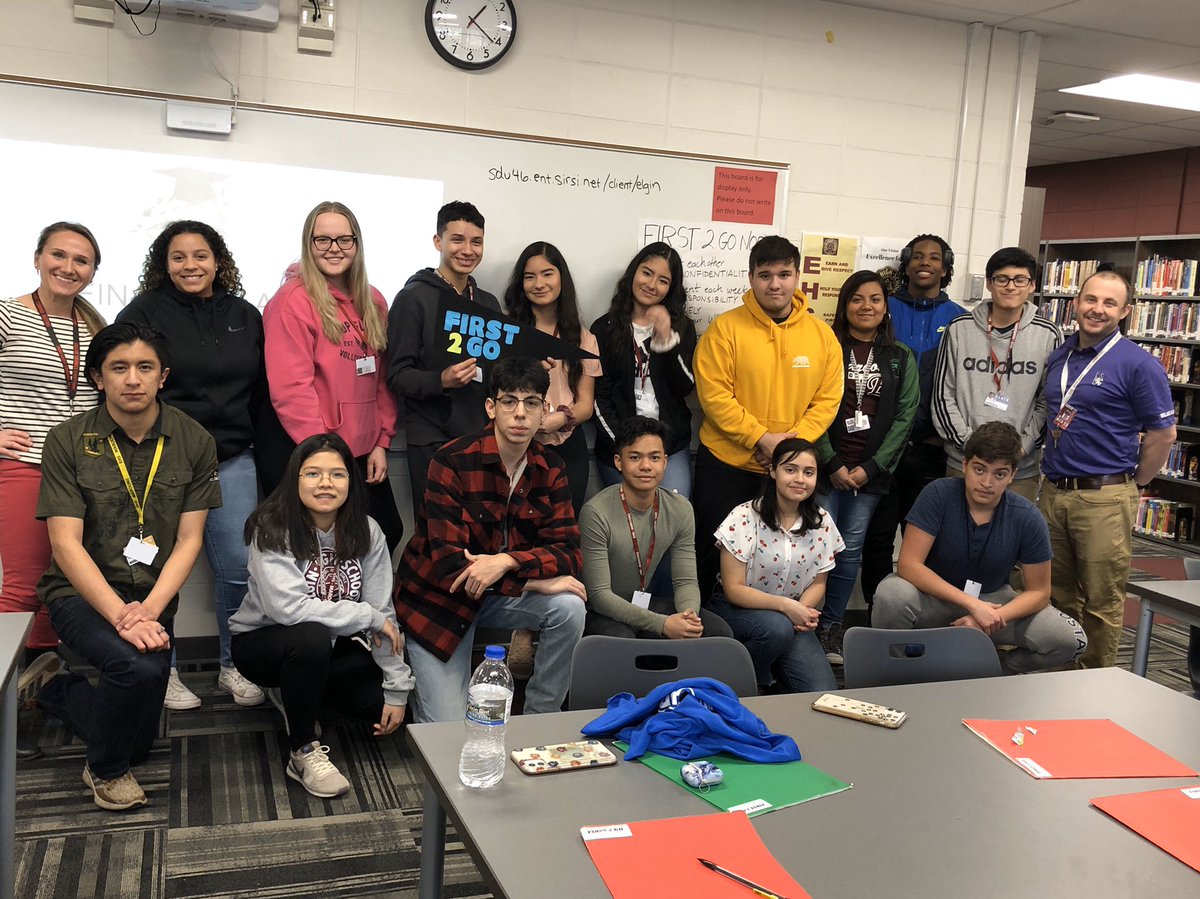 CounselorHess's tweet photo. It’s been inspiring working with our 1st Generation to College Group! @SecondaryU46 #1st2Go https://t.co/FawgZTmMs2
