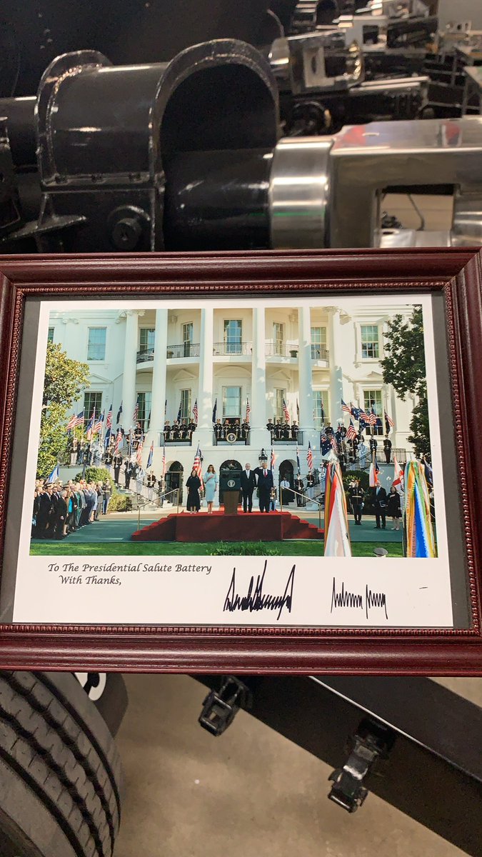 Cody_Becker's tweet photo. @realDonaldTrump The Presidential Salute Battery thanks you! https://t.co/fwWlNRalcn
