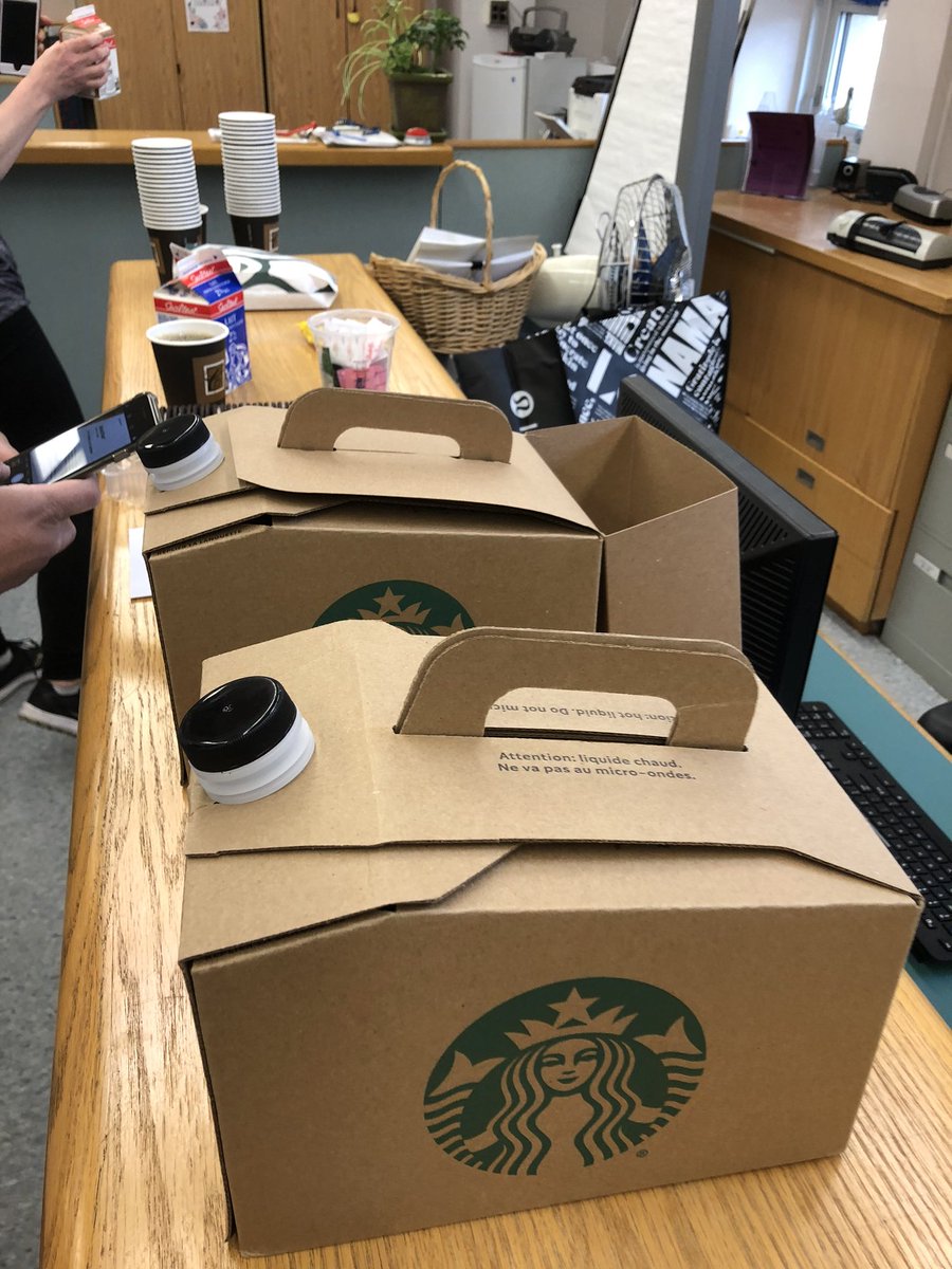 Just when I felt my morning tea wasn’t cutting it, the universe sent a wonderful surprise for <a href="/maplewoodhs/">@TDSB_maplewoodHS</a> staff. #Thankyou for your #generosity and #support   <a href="/lululemon/">lululemon</a> and upper level <a href="/Starbucks/">Starbucks</a> <a href="/ShopSTC/">ScarboroughTownCtr</a>! 🙏💜  #blackcoffeeplease  #Starbucks #lululemonathletica #CutsHurtKids