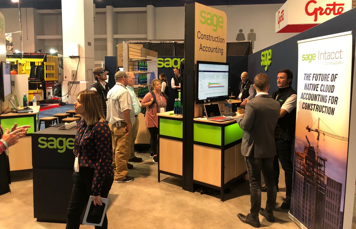 procoretech's tweet photo. Enjoying #CONEXPOCONAGG in Vegas this week? Join our partner Sage for their #SageIntacctCRE launch party tonight! Stop by booth S64419 to get your free wristband or RSVP here: https://t.co/WqW1ehrrzK @SageUSAmerica @SageIntacct https://t.co/GKj9o9ytk0