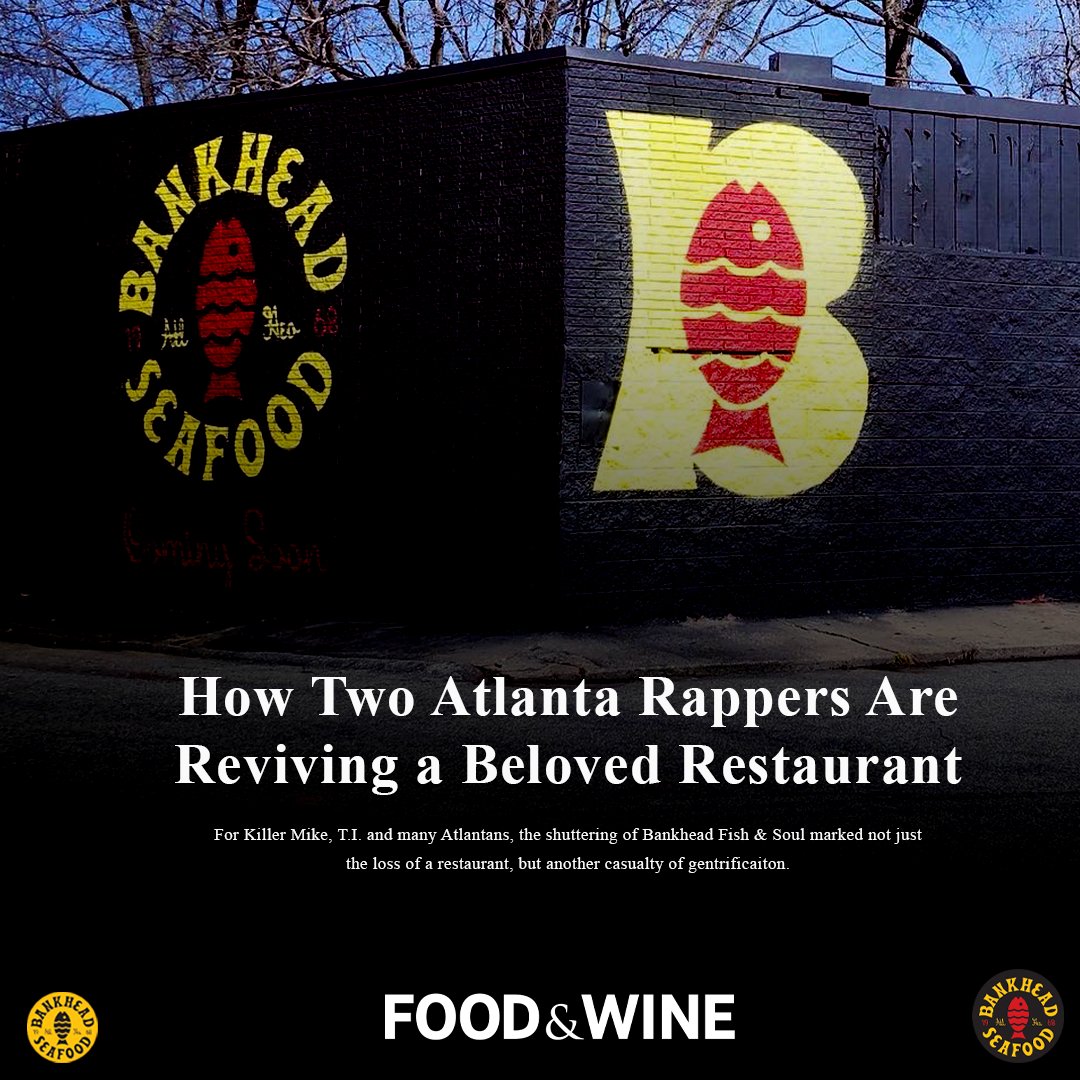 Thank you <a href="/foodandwine/">Food & Wine</a> for covering this project very dear to my heart. <a href="/bankheadseafood/">bankheadseafood</a> #BankHead #WestSide #WestSideOfAtlanta
foodandwine.com/travel/restaur…