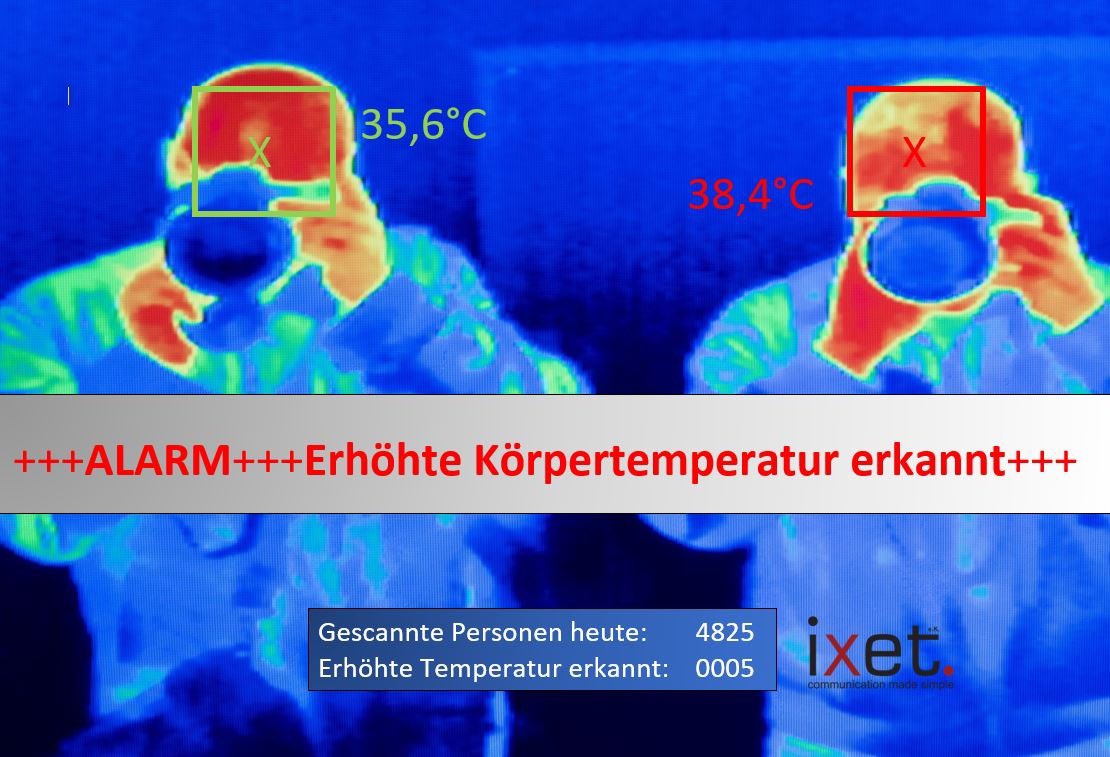 Mario_Teschke's tweet photo. +++++ Coronavirus ++++

ixet liefert vollautomatische Körpertemperatur-Messeinrichtungen für Flughäfen, Krankenhäuser, Polizei, Bahnhöfe etc. incl. automatischer Gesichtserkennung.
Automatische Detektion incl. Selektion &amp; Sprachansage-/Leitsteuerung.

#ixet
#Coronavirus https://t.co/CIs0eIYf5D