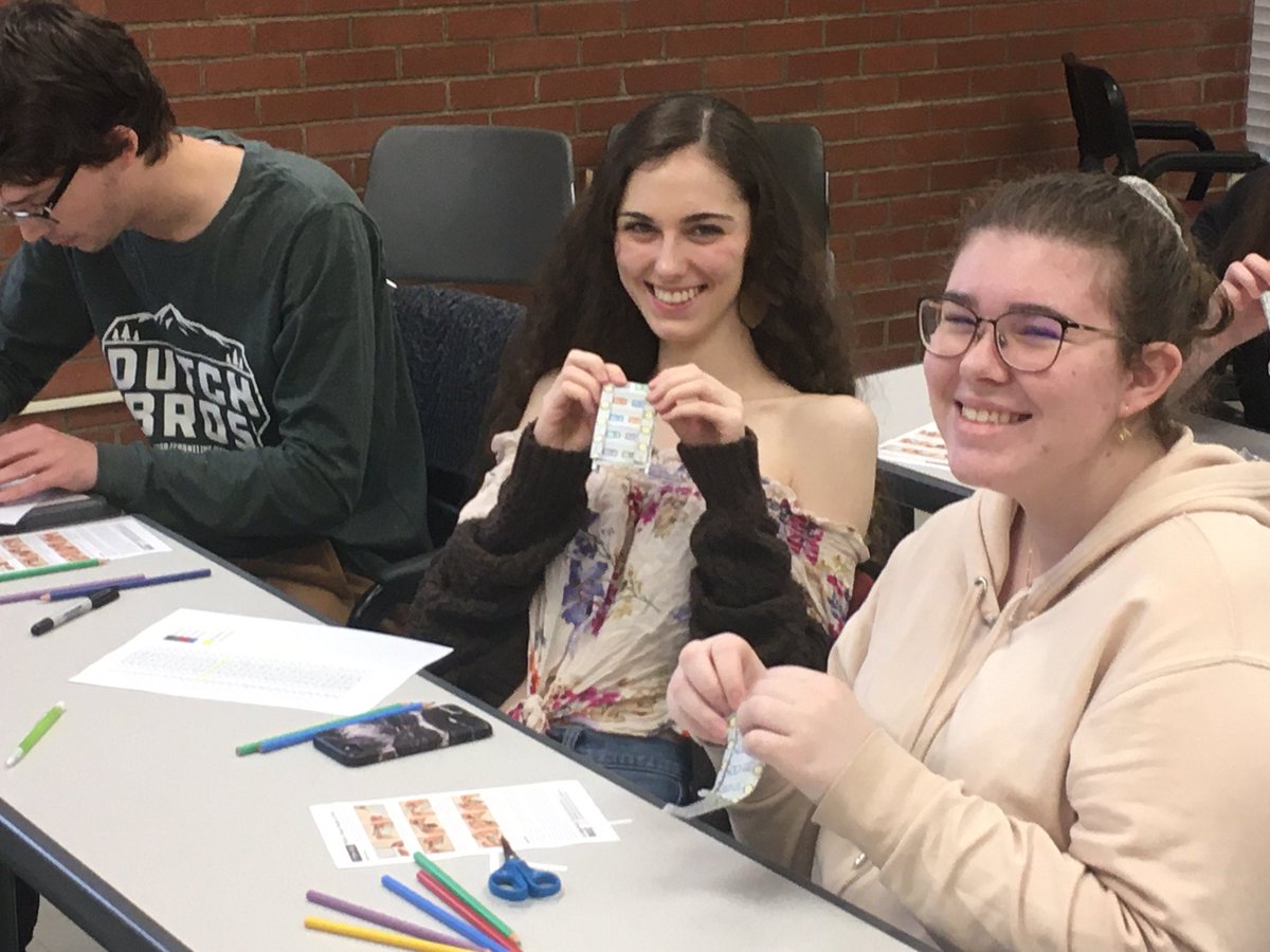 PacificUBiology's tweet photo. Students in Biol170 Human Genetics made a larger-than-life model of a gene that encodes a calcium-sensing protein! https://t.co/FJkDWePyyV