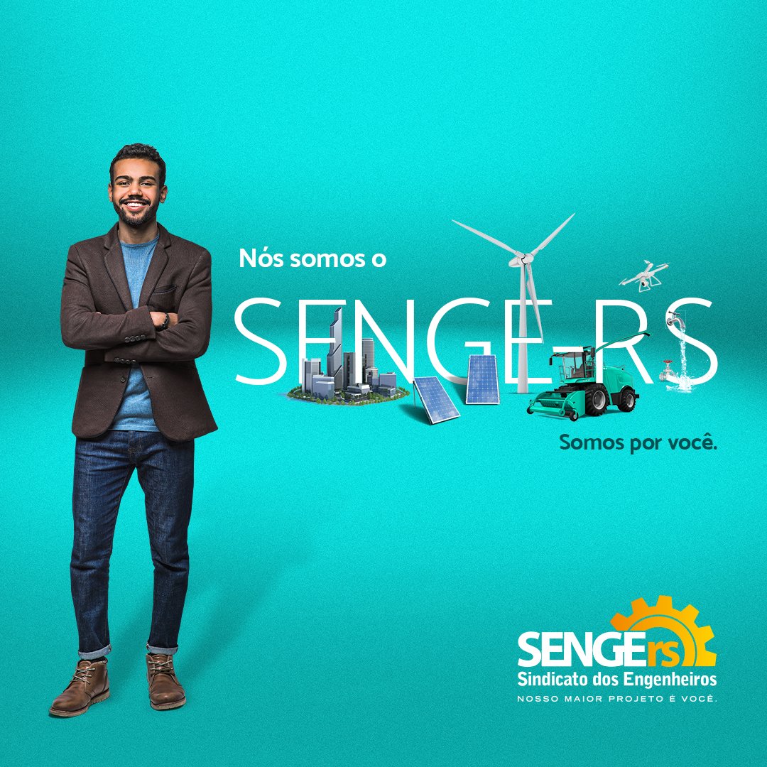 senge_rs's tweet photo. Somos a força da Engenharia.
Somos qualificação profissional.
Somos mais benefícios.
Somos a valorização da categoria.
Somos a referência.
Somos a fonte de inovação.
Somos o desenvolvimento.
Somos o SENGE-RS e somos por você!
⚙️ #SENGErs #SomosPorVocê https://t.co/oaj5OCZ8WB