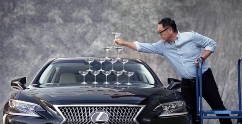 amciglobal's tweet photo. Did you know? Lexus's iconic "Winegasses" ad (1989) came from AMCI Testing Certified results. 
🍷🍷🍷🍷🍷🍷
Toyota's Akio Toyoda recreates the magic on an LS 500 and the team at AMCI Testing continues to prove automotive brand competitive superiority! https://t.co/1EKH7vAJJL https://t.co/aeJW9HsPwB