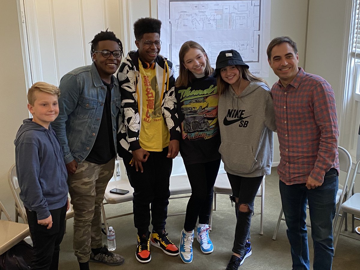 JohnDBeckTV's tweet photo. It’s starting to look like a TV Show around here! #SideHustle is happening on @Nickelodeon, folks! @jaydenbartels @annieleblanc @Scatter @DavidAArnold @Judey_moody @AlexHanpeter2 @Heather__Wood @MaegMcConnell RT plz https://t.co/QncEwgKWK0