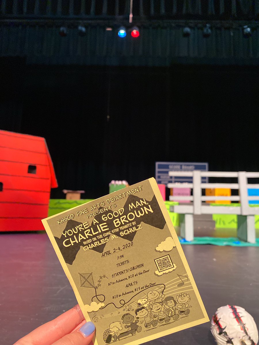 Our spring musical, “Your A Good Man Charlie Brown” is coming up! Things are starting to come together, so get excited:)