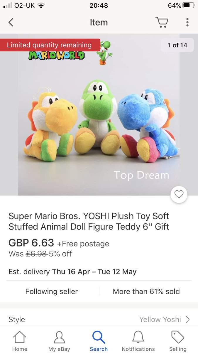 DebugingM's tweet image. Something I’ve realised is that these bootleg Yoshi plushes are now going replaced since bootlegers are making new versions. (Same with toad)