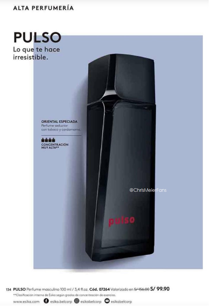 Colonia Pulso Esika Pulso Absolute Perfume Deodorant Set By Esika - Technical View