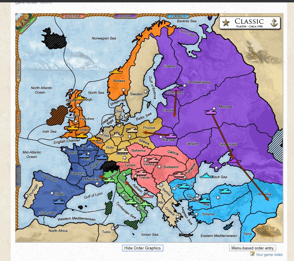 MsRichardhk's tweet photo. Taking the game #Diplomacy online during #onlinelearning 
for my #CanadianHistory class to learn the #causesofWWI #dsc #DSCS #internationalschool #21c #classroom https://t.co/eYXkCg7VcM