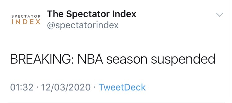 stu_fraser's tweet image. Not sure I'll ever forget the past 45 minutes... #coronavirus