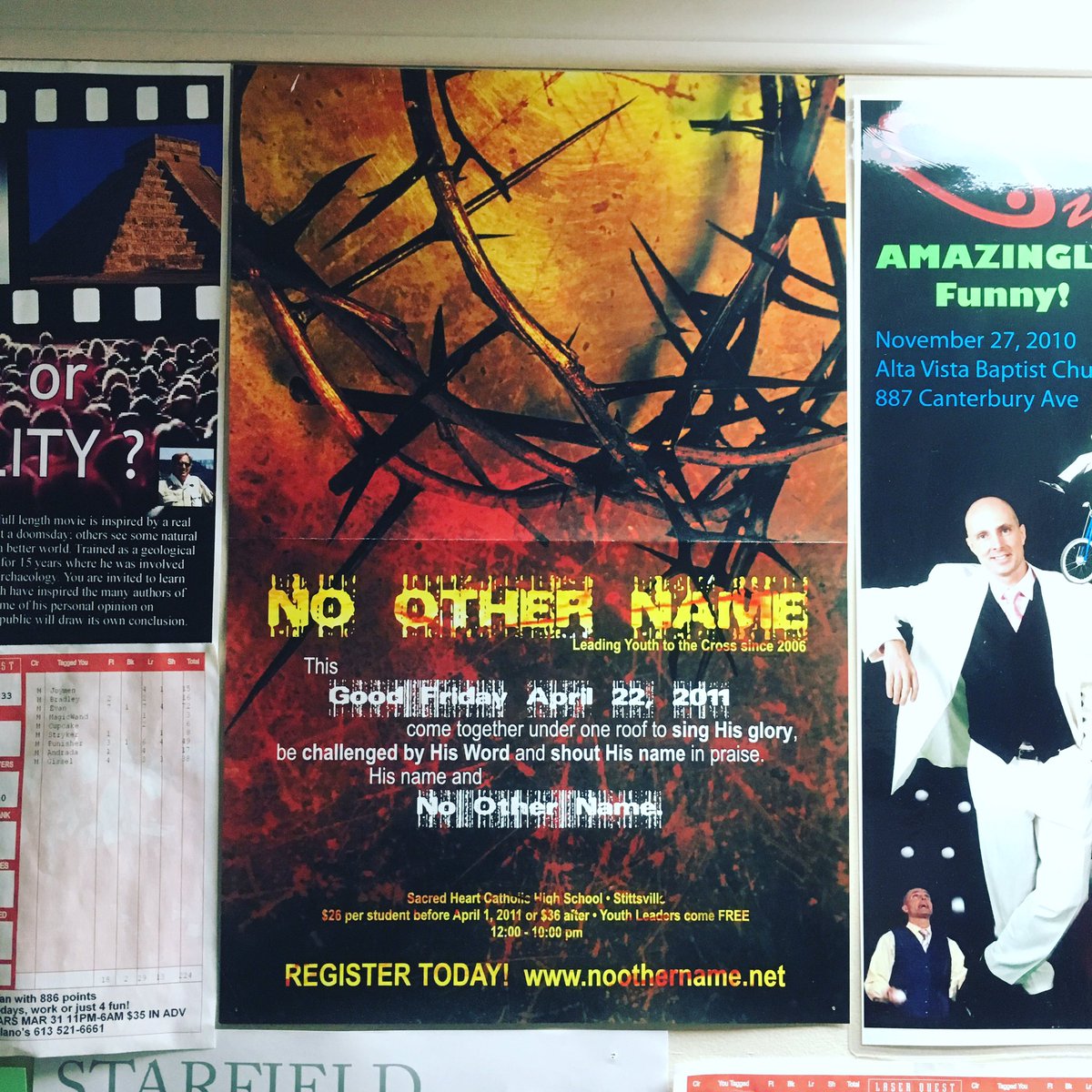 NoNOttawa's tweet photo. Check out this old-school No Other Name poster! Do you have any retro NON gear? I can't believe we're less than a month away! https://t.co/PHaawI5Nik