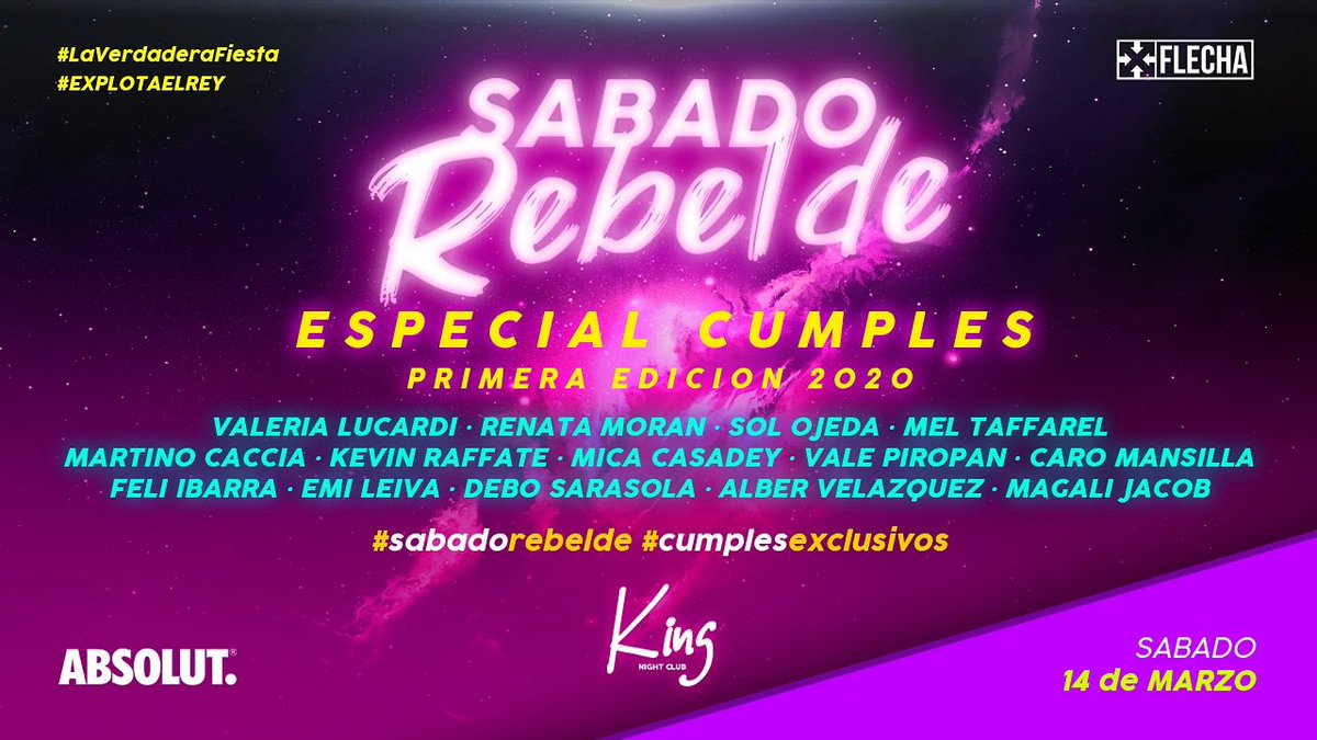 KingGualeguay's tweet photo. Porque no iban a volver los sábados más fiesteros de la zona, no? Acá viene llegando el Primero del año que se las trae! 🔥🙌🏼😍 #CumplesExclusivos #SábadoRebelde #Único Conseguí ya tu invitación especial🍿🍫🍭🤪♥️✨ https://t.co/zsoIYMXujT