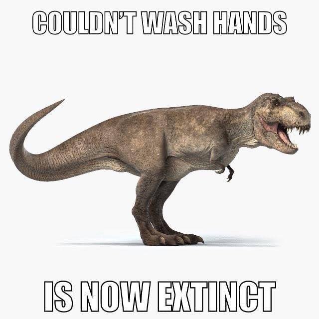 Don’t be like T-Rex. #Coronavirus #COVID19 #MedTwitter 🦠