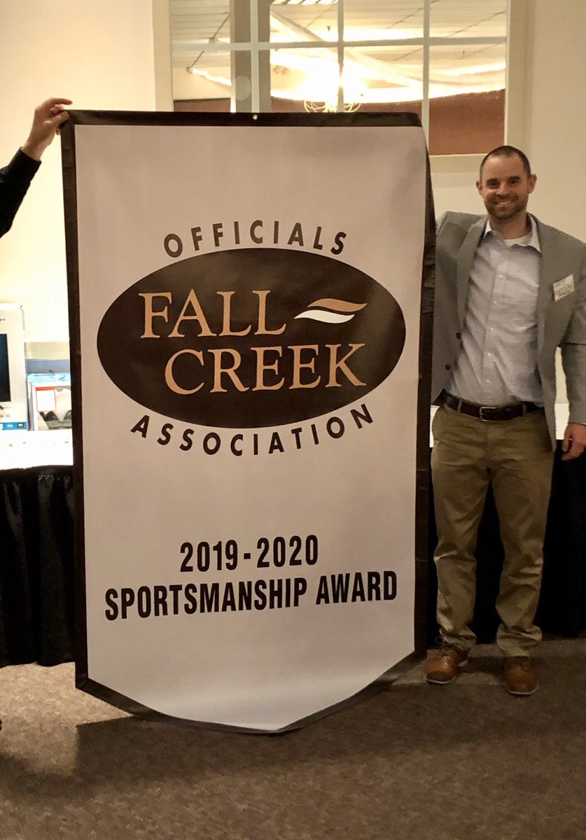 BCS_Patriots's tweet photo. Bethesda was the recipient of the Sportsmanship Award presented by the Fall Creek Officials Association. The FCOA renewed their tradition of the Sportsmanship Award and Bethesda was blessed to be the recipient. Thank you to the FCOA, which has over 200 members, for this honor. https://t.co/RxR0vKZ2N7